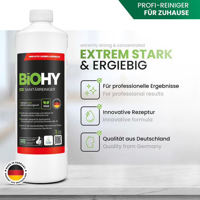 BiOHY Sanitärreiniger Plus – Produktvorteile & Dosierung im Überblick