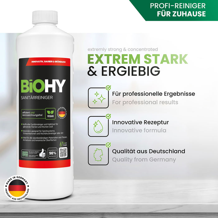BiOHY Sanitärreiniger – Produktvorteile & Dosierung im Überblick