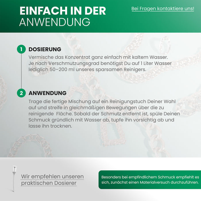 BiOHY Schmuckreiniger – Produktvorteile: entfernt Anlauf und Rückstände, materialschonend