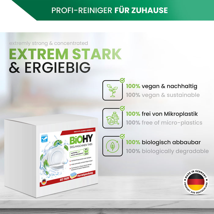 BiOHY Spülmaschinentabs 2-Phasen Vorratspackung