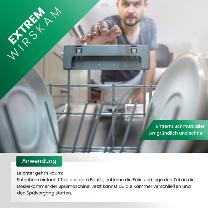 BiOHY Spülmaschinentabs 2-Phasen Vorratspackung