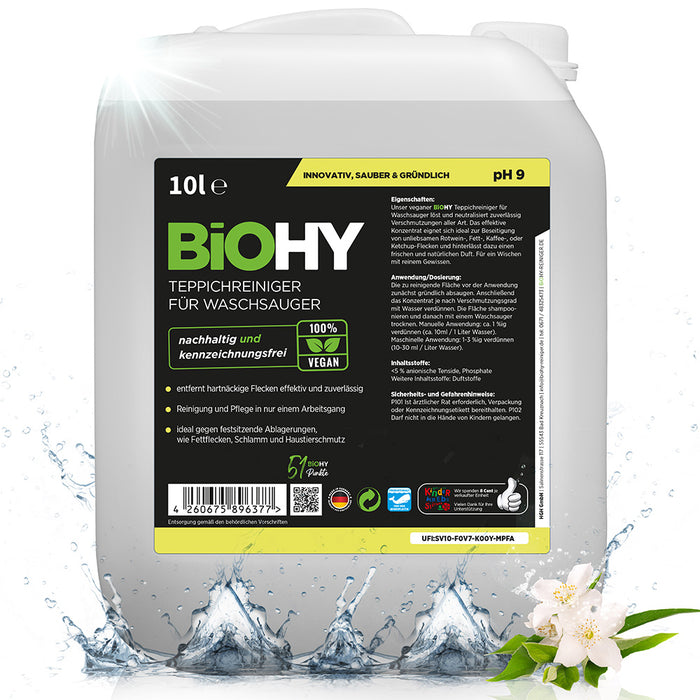 BiOHY Teppichreiniger für Waschsauger