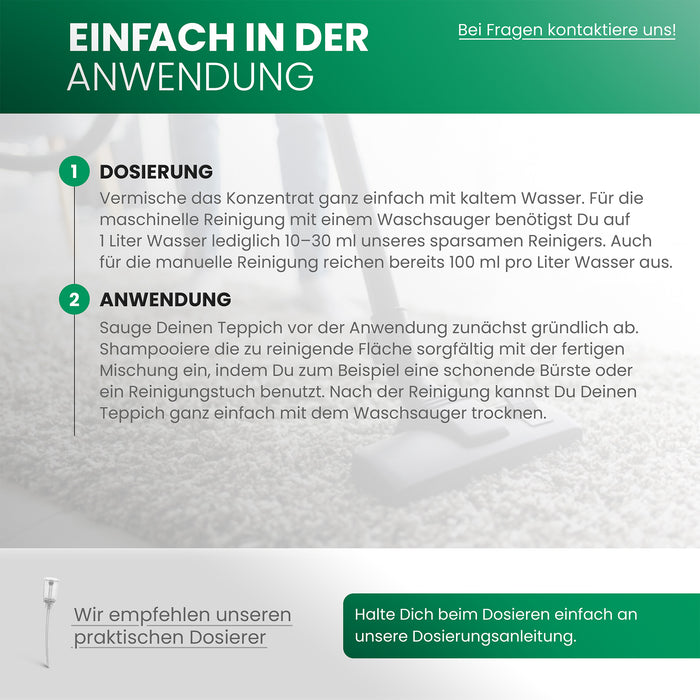 BiOHY Teppichreiniger für Waschsauger