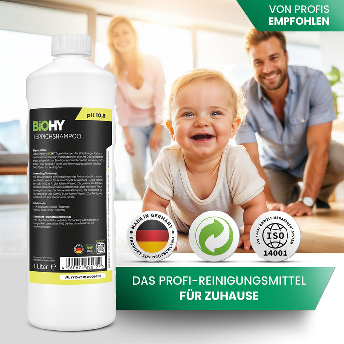 BiOHY Teppichshampoo – Flasche in Nahaufnahme