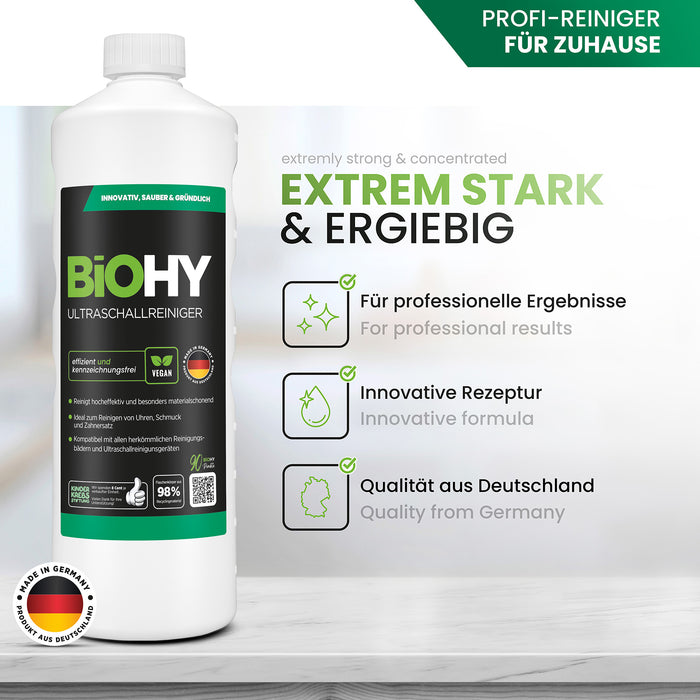 BiOHY Ultraschallreiniger – Produktvorteile & Dosierung im Überblick