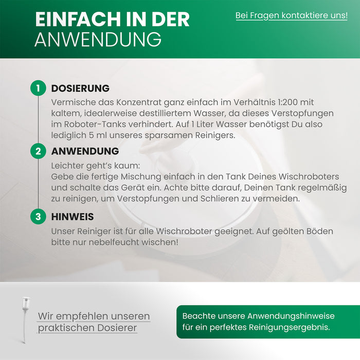 BiOHY Wischroboter Reinigungsmittel für Holzböden