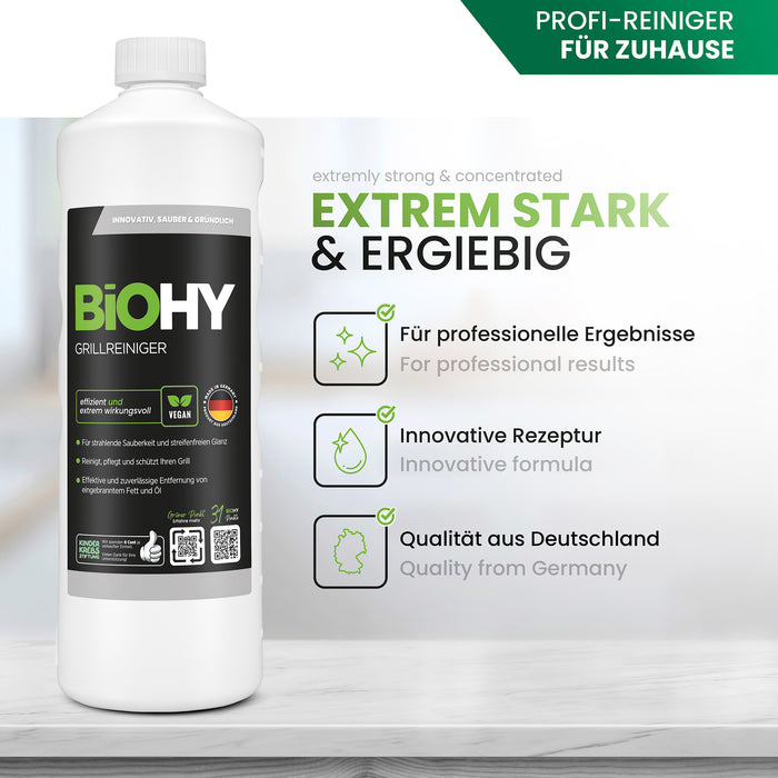 BiOHY Grillreiniger – löst eingebranntes Fett (Verpackung)