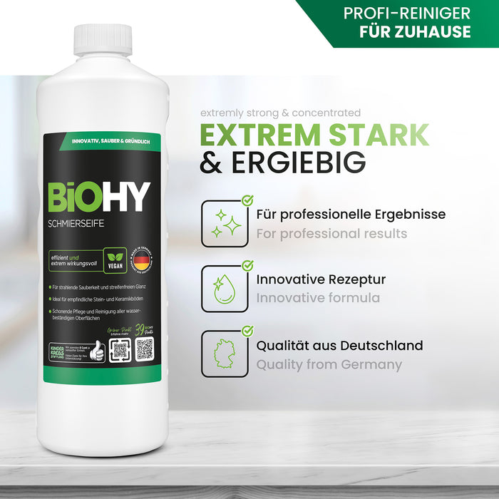BiOHY Schmierseife – vegan & Made in Germany (Vorteile auf einen Blick)