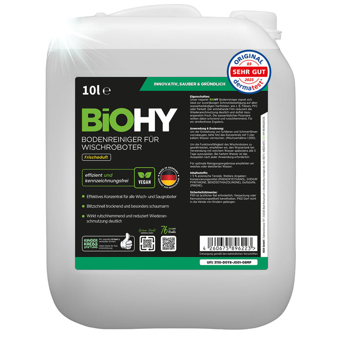 BiOHY Bodenreiniger für Wischroboter mit Frischeduft