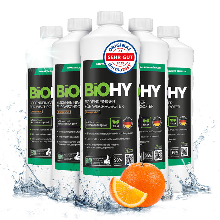 BiOHY Bodenreiniger für Wischroboter mit Orangenduft