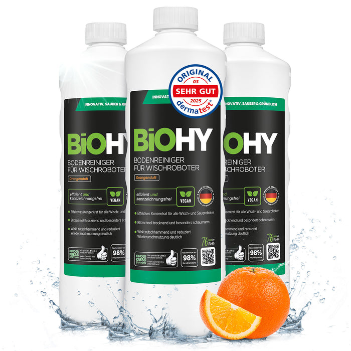 BiOHY Bodenreiniger für Wischroboter mit Orangenduft
