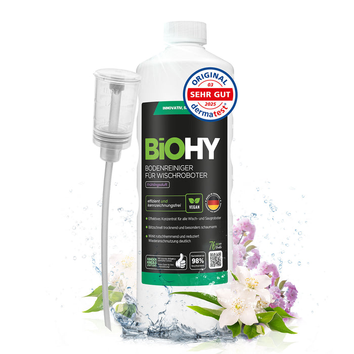 BiOHY Bodenreiniger für Wischroboter mit Frühlingsduft