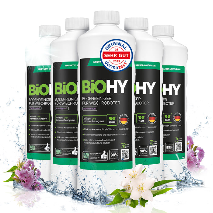 BiOHY Bodenreiniger für Wischroboter mit Frühlingsduft