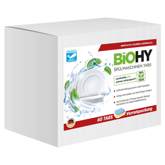 BiOHY Spülmaschinentabs 2-Phasen Vorratspackung