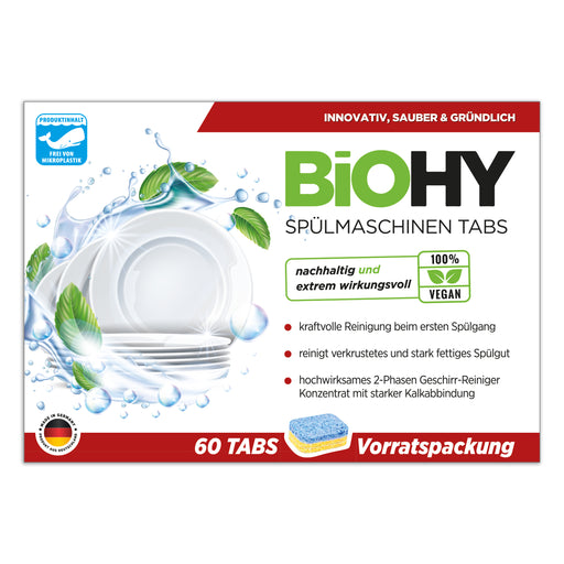 BiOHY Spülmaschinentabs 2-Phasen Vorratspackung