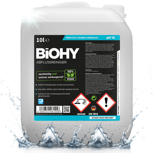 BiOHY Abflussreiniger im 10-Liter-Kanister