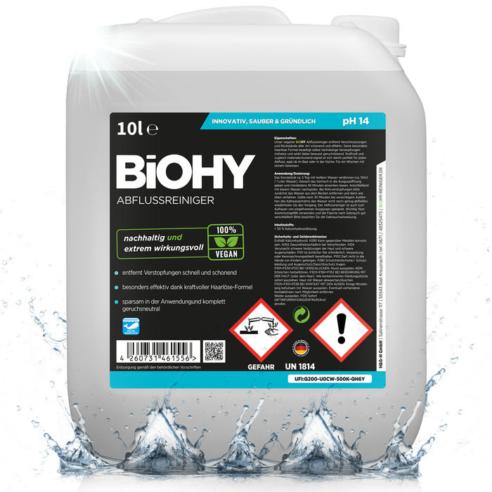 BiOHY Abflussreiniger im 10-Liter-Kanister