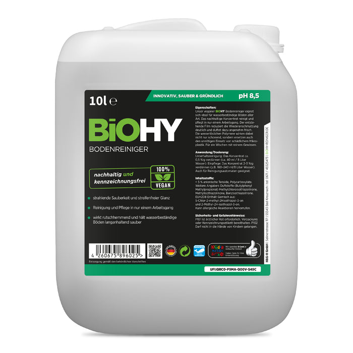 BiOHY Bodenreiniger im 10-Liter-Kanister