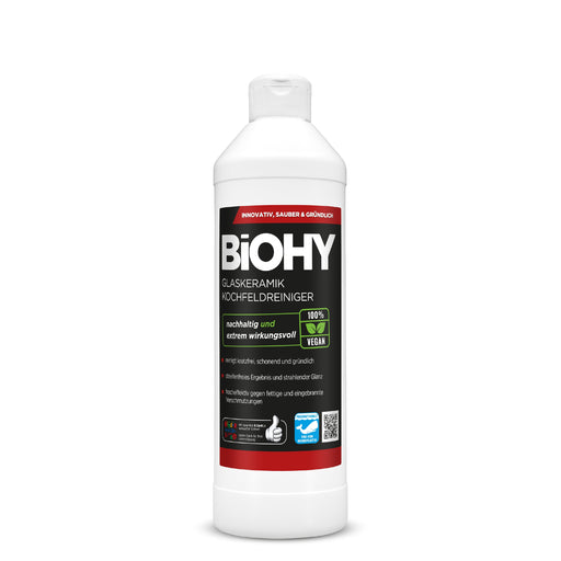 BiOHY Kochfeldreiniger Flasche für Glaskeramik und Ceran
