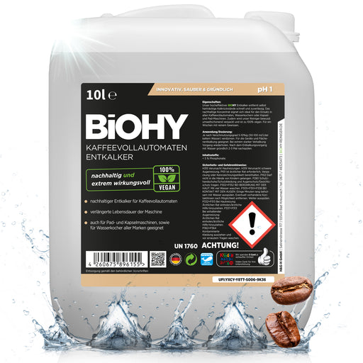 BiOHY Kaffeevollautomaten Entkalker im 10-Liter-Kanister