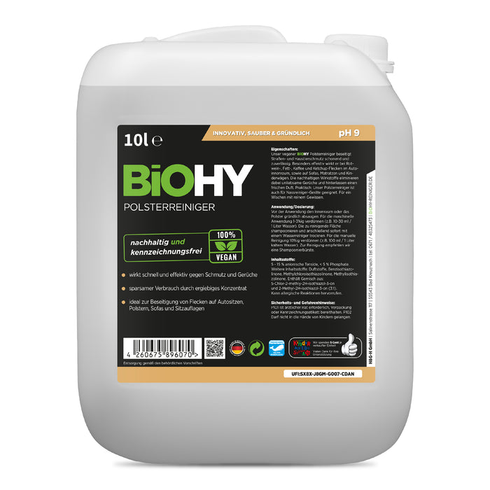 BiOHY Polsterreiniger im 10-Liter-Kanister