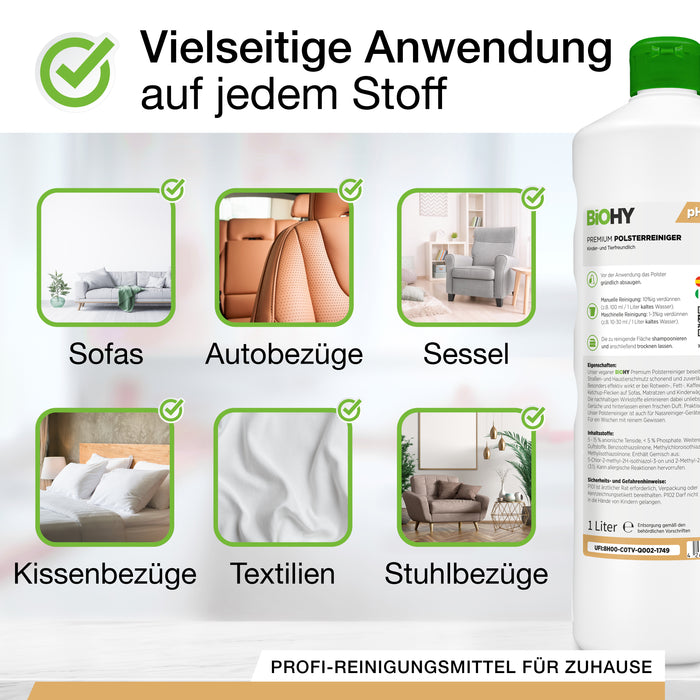 BiOHY Premium Polsterreiniger im 10-Liter-Kanister