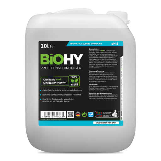 BiOHY Profi Fensterreiniger im 10-Liter-Kanister