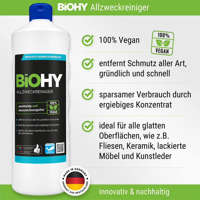 BiOHY Komplett-Set Reinigungsmittel mit Dosierer